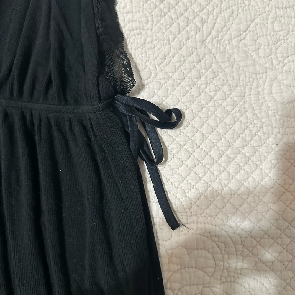 Victoria’s Secret black romper, low v-neck - Picture 3 of 6